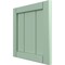 Ekena Millwork 12"W x 12"H True Fit PVC Framed Board-n-Batten Shutters Sample, Seaglass SAMPLE-TFPBFSG - alternate 5